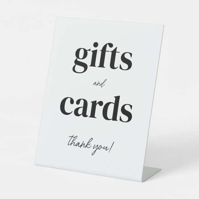 Signe De Table Cartes & Cadeaux Merci N'importe quel événement (Recto)