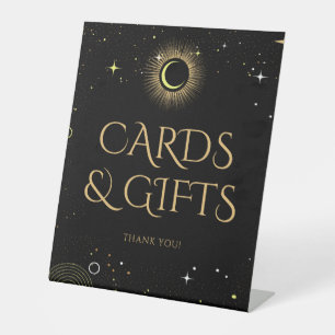 Signe De Table Cartes cadeaux mystiques célestes noires Signal Ma