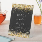 Cartes cadeaux paillettes or noir