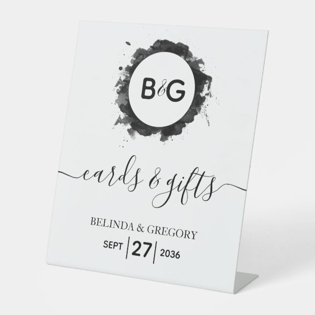 Signe De Table Cartes de bienvenue et cadeaux de mariage simples  (Recto)