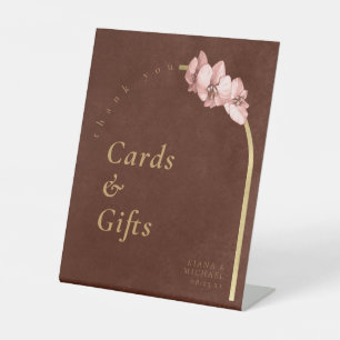 Signe De Table Cartes de mariage Boho Oasis Orchid Arch Cadeaux I