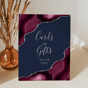 Signe De Table Cartes de mariage et cadeaux Agate Bourgogne Argen
