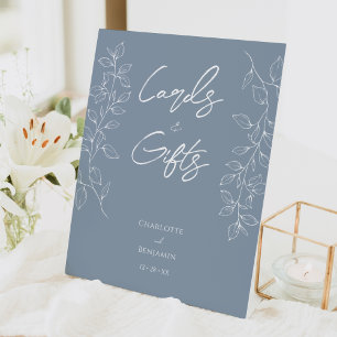 Signe De Table Cartes de mariage et cadeaux Dusty Blue Minimal Le