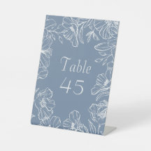 Cartes de Numéro de Table de Mariage Élégantes aux