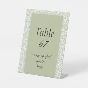Signe De Table Cartes de placement pliées pour mariage classique