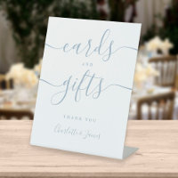 Cartes et Cadeaux à l'Ecriture Signée Bleu Poussié