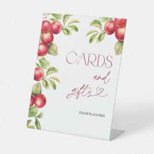 Signe De Table Cartes et cadeaux Apple modernes Fête des mariées 