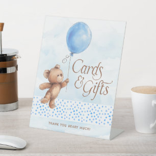 Signe De Table Cartes et cadeaux Baby shower Ours en peluche