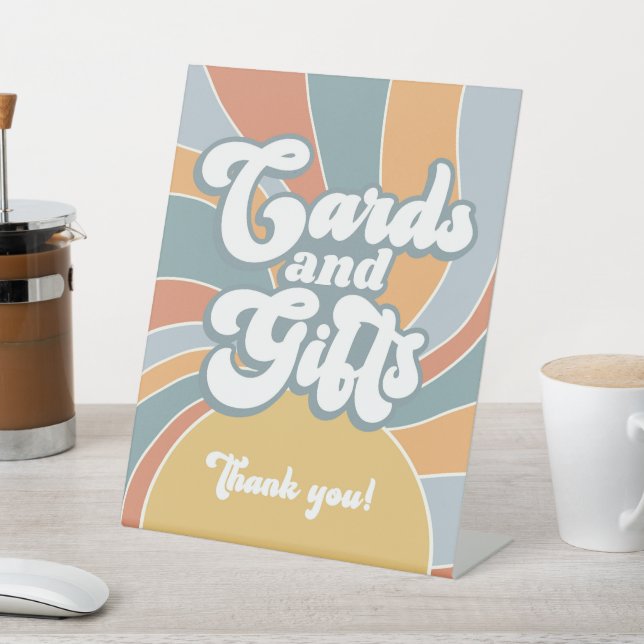 Signe De Table Cartes et cadeaux Baby shower Super Retro Sunshine (In SItu)