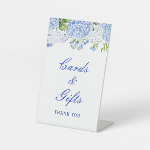 Signe De Table Cartes et Cadeaux Blue Hydrangea