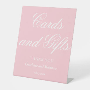 Signe De Table Cartes Et Cadeaux Chic Mariage rose Moderne