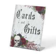 Cartes et cadeaux, Crâne et Rose, Mariage gothique