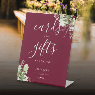 Signe De Table Cartes et Cadeaux de Fleurs de Bourgogne