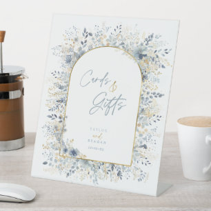 Signe De Table Cartes et cadeaux de mariage floraux doux ID1045