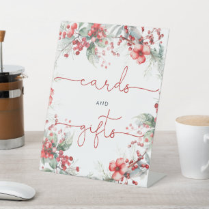 Signe De Table Cartes et Cadeaux de Noël Berry Shower