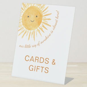 Signe De Table Cartes et Cadeaux Little Ray Of Sunshine Baby Show