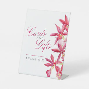 Signe De Table Cartes et cadeaux mariage d'aquarelle d'orchidée r