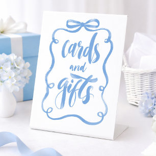 Signe De Table Cartes et Cadeaux Mariage Dusty Blue