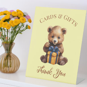 Signe De Table Cartes et Cadeaux Ourson Cadeau de Naissance pour 