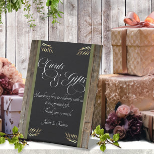 Signe De Table Cartes et cadeaux - Ruban Sauge