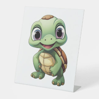 Signe De Table Cartoon turtle illustration