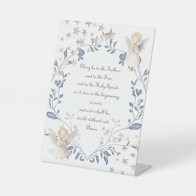 Signe De Table catholic prayer of praise (Recto)