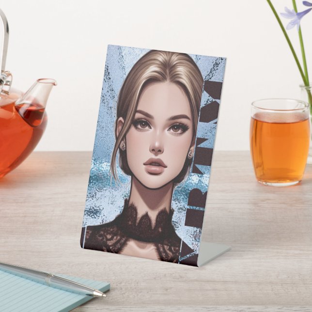 Signe De Table C'est simple. Conception de caractères Animée (In SItu)