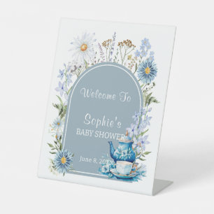 Signe De Table C'est Tea Time Garden Baby shower Bienvenue