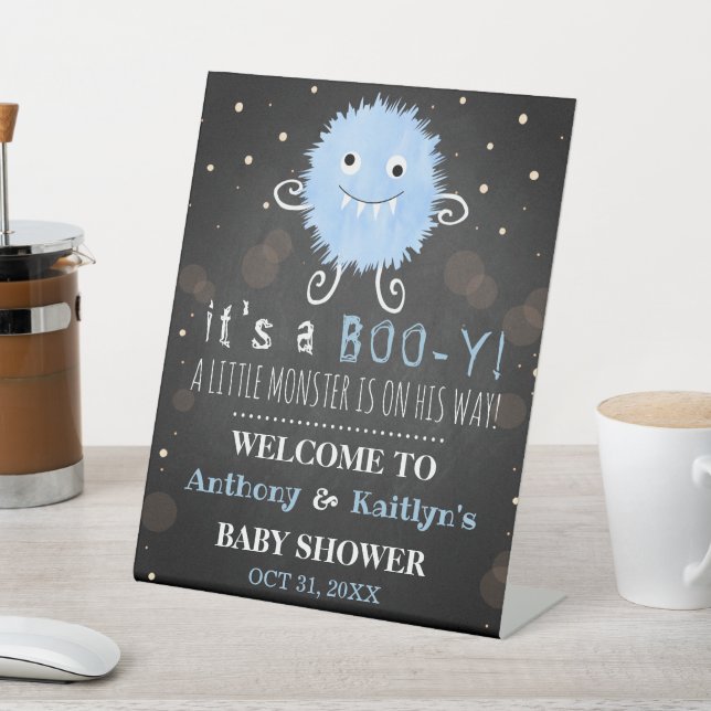 Signe De Table C'est un boo-y ! Baby shower d'Halloween de Little (In SItu)