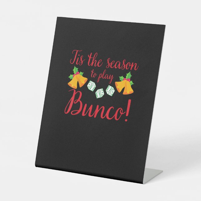 Signe De Table Cette Saison Jouer Bunco Noël Dice Ga (Recto)