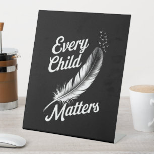 Signe De Table Chaque jour orange, l'enfant, la gentillesse compt