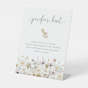 Signe De Table Chasse fleur sauvage Baby shower Pacifique