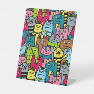 Signe De Table Chat et chatons