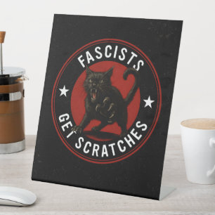 Signe De Table Chats contre les fascistes