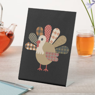 Signe De Table Chaussures d'automne QuiléTurquie Thanksgiving