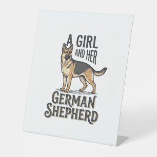 Signe De Table Chemise de fille Berger Allemand Design pour amate