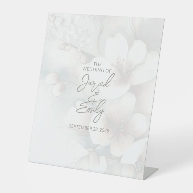 Signe De Table Cherry Blossom Mariage (Recto)