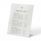 Chic Cream Marble Ajouter Logo Liste de prix Beaut