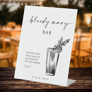 Signe De Table Chic moderne Bloody Mary Bar Mariage