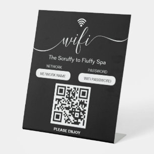Signe De Table Chien Grooming Business Sign Connexion WiFi gratui