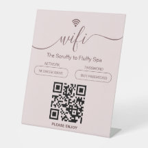 Chien Grooming Business Sign Connexion WiFi gratui