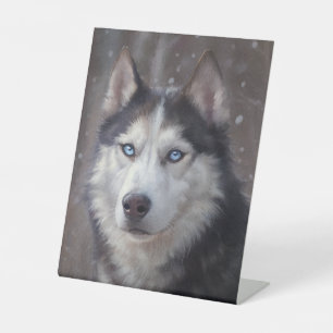 Signe De Table Chien sibérien Husky