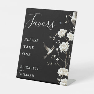Signe De Table Chinoiserie Noire Et Blanc Favoris Mariage
