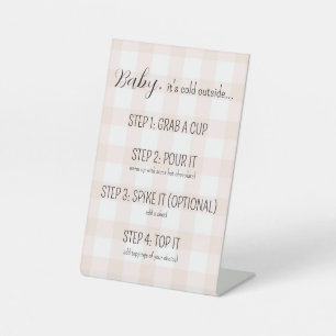 Signe De Table Chocolat chaud / Barre de cidre Signal pour Baby s