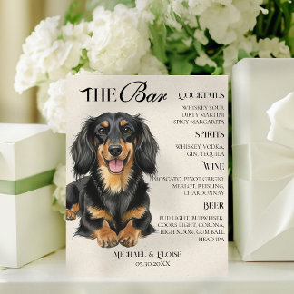 Signe De Table CHOISISSEZ VOTRE PROPRE Menu de bar pour mariage o