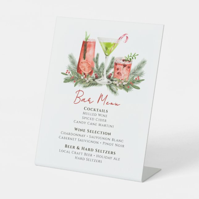 Signe De Table Christmas Cocktails Festive Drinks Holiday Bar (Recto)