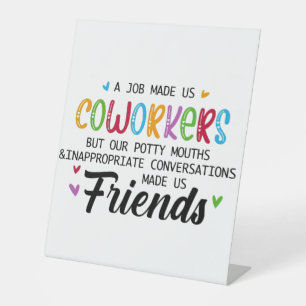 Signe De Table Citation Coworker - Travail Fait Nous Coworkers Am