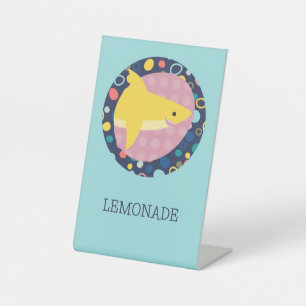 Signe De Table Citronade de requin mignonne