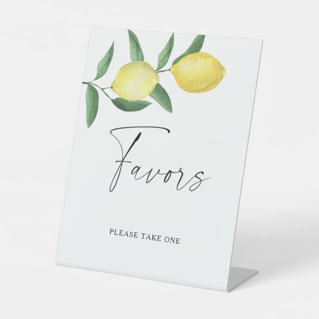 Signe De Table Citrons - Affiche de faveurs (Recto)