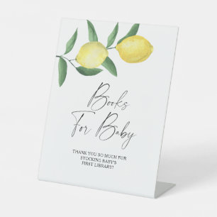 Signe De Table Citrons - livres pour bébé affiche